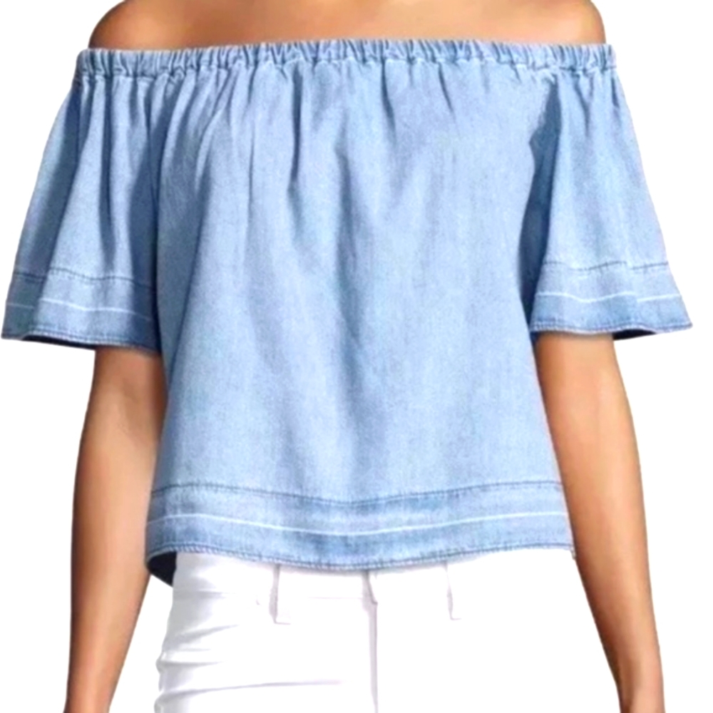 2🎉HP💥SALE💥 Adriano Goldschmied DenimShoulder Top